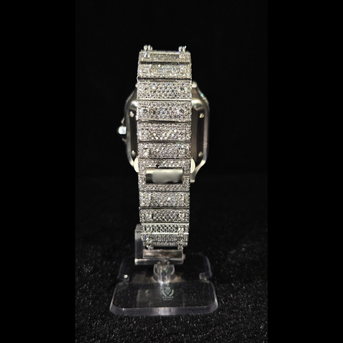 Moissanite Skeleton Watch